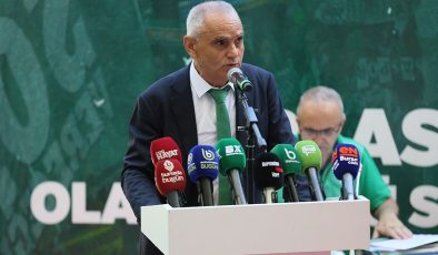 Bursaspor Başkanı Recep Günay: 120 milyon TL faiz ödüyoruz