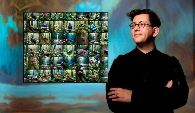 Türk sanatçı Refik Anadol’un yapay zeka destekli eseri Davos’ta