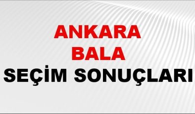Ankara BALA Seçim Sonuçları 2024 Canlı: 31 Mart 2024 Türkiye BALA Yerel Seçim Sonucu ve YSK Oy Sonuçları Son Dakika