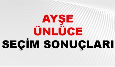 Ayşe Ünlüce Seçim Sonuçları 2024 Canlı: 31 Mart 2024 Türkiye Ayşe Ünlüce Yerel Seçim Sonucu ve İlçe İlçe YSK Oy Sonuçları Son Dakika