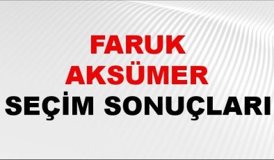 Faruk Aksümer Seçim Sonuçları 2024 Canlı: 31 Mart 2024 Türkiye Faruk Aksümer Yerel Seçim Sonucu ve İlçe İlçe YSK Oy Sonuçları Son Dakika