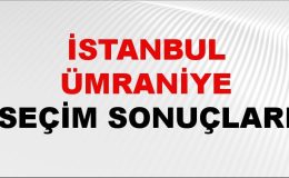 İstanbul ÜMRANİYE Seçim Sonuçları 2024 Canlı: 31 Mart 2024 Türkiye ÜMRANİYE Yerel Seçim Sonucu ve YSK Oy Sonuçları Son Dakika