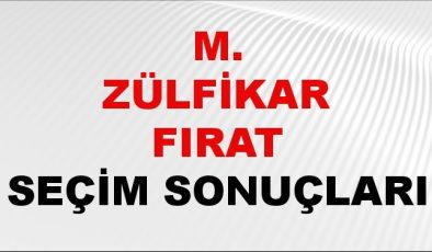 M. Zülfikar Fırat Seçim Sonuçları 2024 Canlı: 31 Mart 2024 Türkiye M. Zülfikar Fırat Yerel Seçim Sonucu ve İlçe İlçe YSK Oy Sonuçları Son Dakika