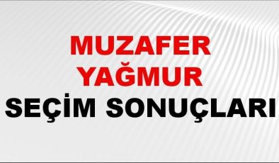 Muzafer Yağmur Seçim Sonuçları 2024 Canlı: 31 Mart 2024 Türkiye Muzafer Yağmur Yerel Seçim Sonucu ve İlçe İlçe YSK Oy Sonuçları Son Dakika