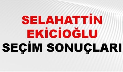 Selahattin Ekicioğlu Seçim Sonuçları 2024 Canlı: 31 Mart 2024 Türkiye Selahattin Ekicioğlu Yerel Seçim Sonucu ve İlçe İlçe YSK Oy Sonuçları Son Dakika
