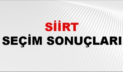 Siirt Seçim Sonuçları 2024 Canlı: 31 Mart 2024 Türkiye Siirt Yerel Seçim Sonucu ve YSK İlçe ilçe Oy Sonuçları Son Dakika