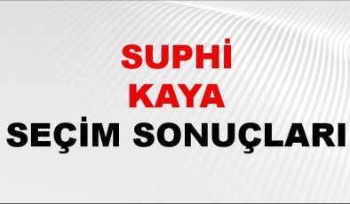 Suphi Kaya Seçim Sonuçları 2024 Canlı: 31 Mart 2024 Türkiye Suphi Kaya Yerel Seçim Sonucu ve İlçe İlçe YSK Oy Sonuçları Son Dakika
