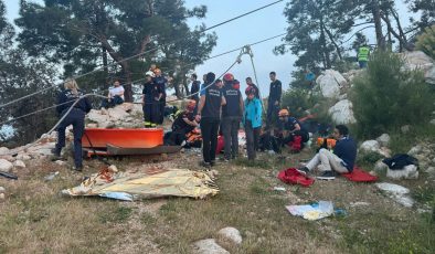 Antalya’da teleferik kabini parçalandı: 1 ölü, 10 yaralı