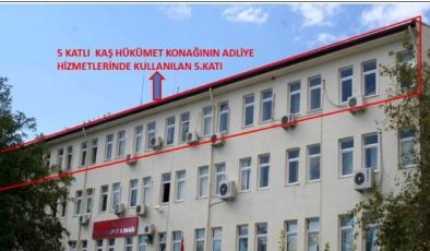 Kaş Adliyesi’nde tuvalet gerginliği