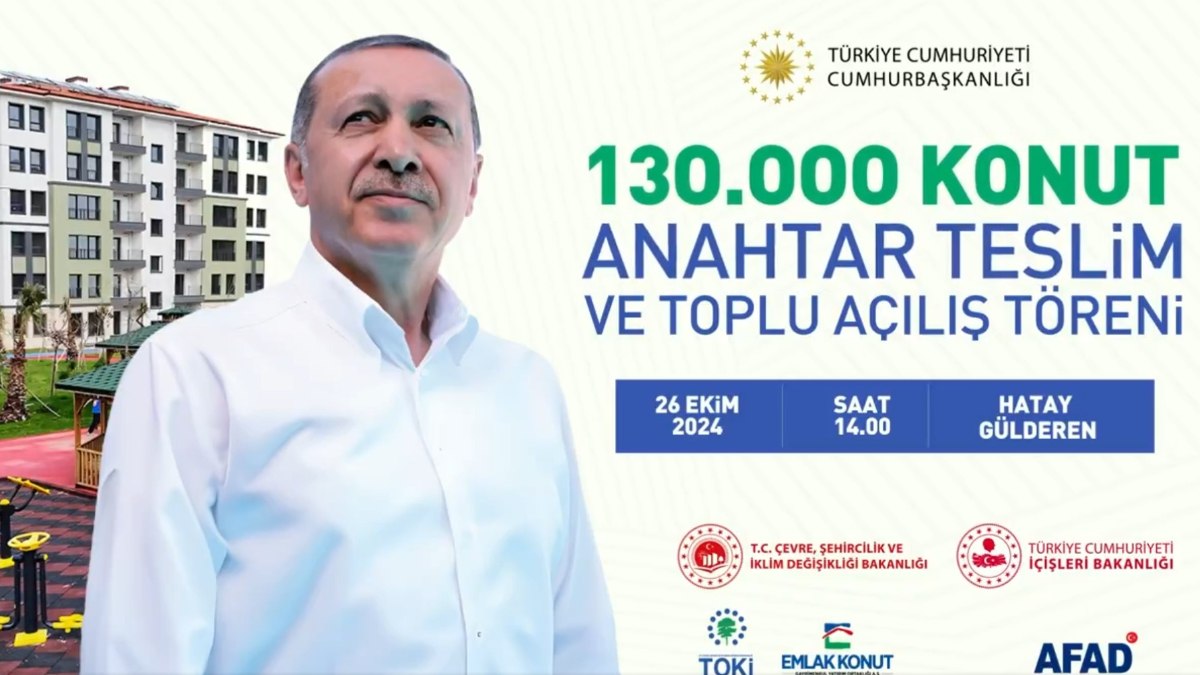 Deprem bölgesinde 29 bin 311 konut bugün sahiplerine teslim edilecek